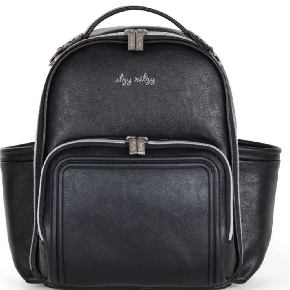 Itzy Ritzy Black Baby Bag with Structured Design